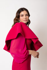 Vestido Vega Volante Buganvilla