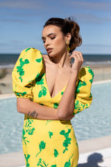 Vestido Orquídea Amarillo