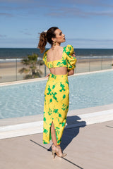 Vestido Orquídea Amarillo