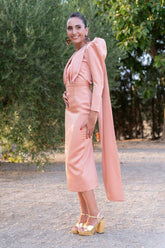 Vestido Enura Mandarina