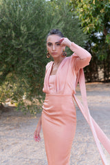 Vestido Enura Mandarina