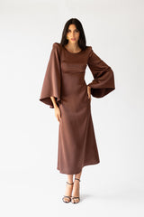 Vestido Noela marron