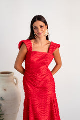 Vestido Rojo Textura