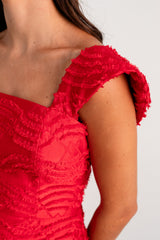 Vestido Rojo Textura
