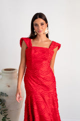 Vestido Rojo Textura