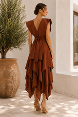 Vestido Adela Terracota