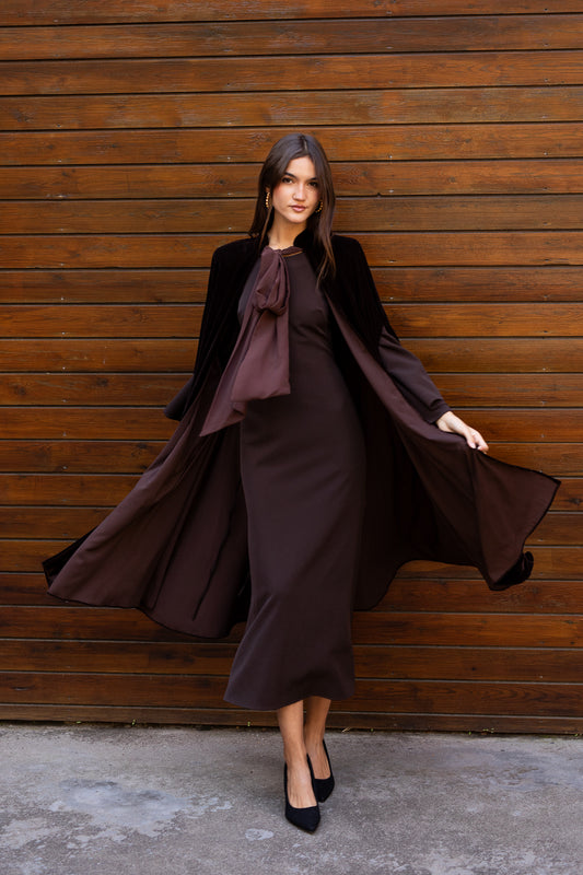 Capa Terciopelo Marrón