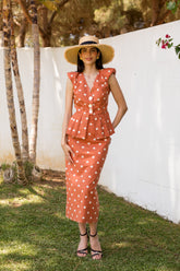 Vestido Gene Lunar Teja