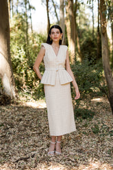 Vestido Gene Beis Rustico