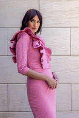 Conjunto Amalia Vichy Rosa