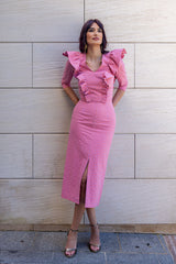 Conjunto Amalia Vichy Rosa