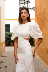 Greta I Vestido aberturas Blanco