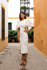 Greta I Vestido aberturas Blanco