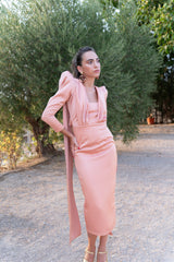 Vestido Enura Mandarina