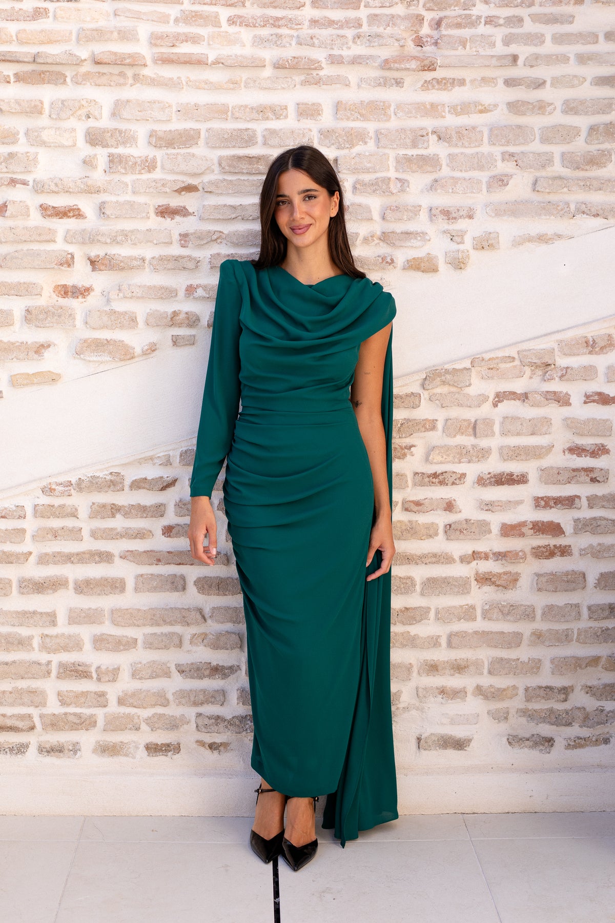 Vestido Paula Gasa Verde