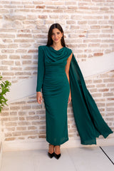Vestido Paula Gasa Verde