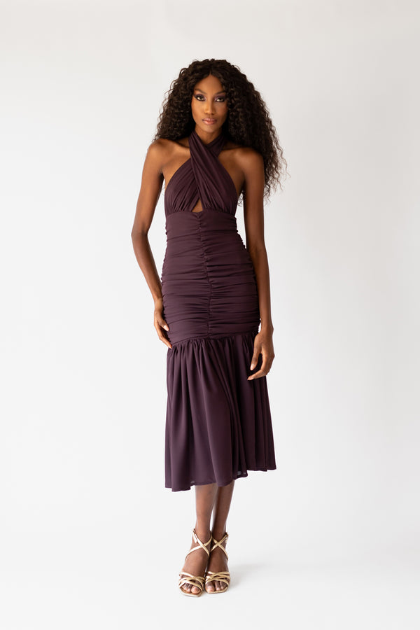 Vestido Poliana Marrón