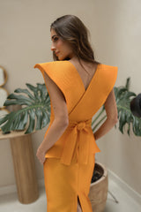 Vestido Eugenia Mostaza