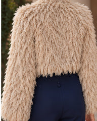 Beige fringed jacket