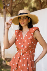 Vestido Gene Lunar Teja