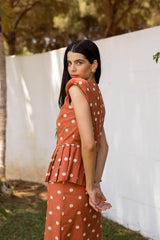 Vestido Gene Lunar Teja