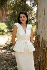 Vestido Gene Blanco Rustico