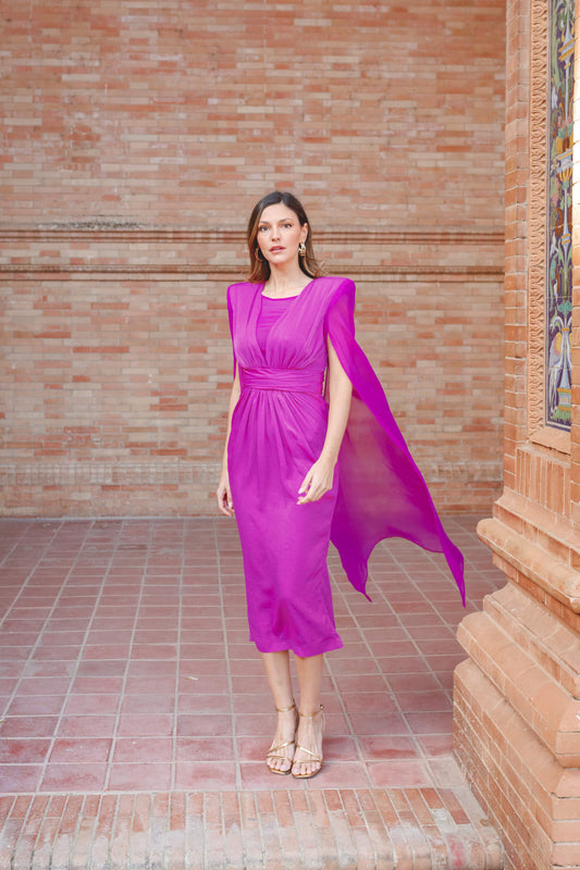 Vestido Margarita Fucsia