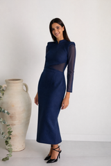 Vestido Lea Azul Marino